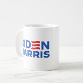 Biden Harris Blue Koffiemok (Voorkant links)