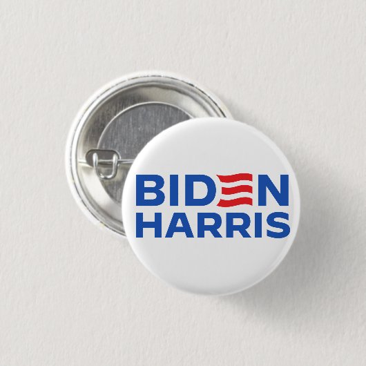 Biden Harris Blue Ronde Button 3,2 Cm (Voorkant /achterkant)
