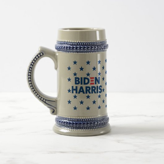 Biden / Harris Blue Stars Pattern Bierpul (Links)