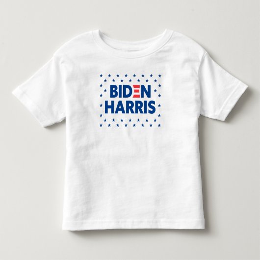 Biden / Harris Blue Stars Pattern Kinder Shirts (Voorkant)