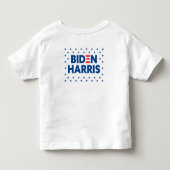 Biden / Harris Blue Stars Pattern Kinder Shirts (Achterkant)