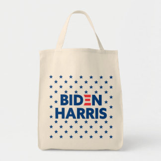 Biden / Harris Blue Stars Pattern Tote Bag