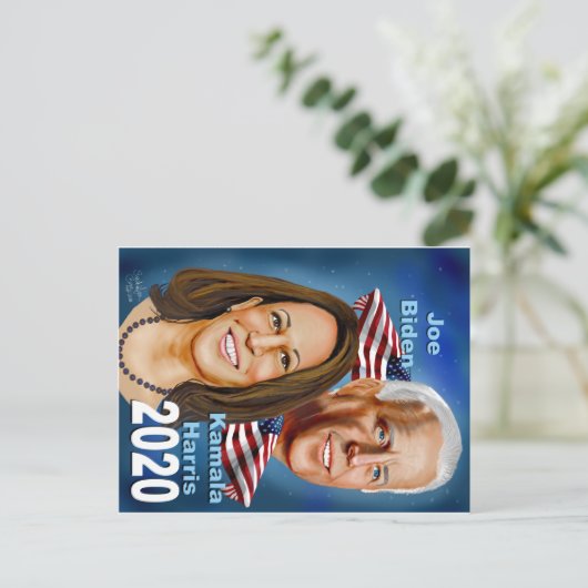Biden Harris briefkaart (Staand voorkant)