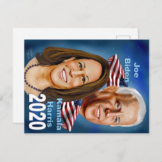 Biden Harris briefkaart (Voorkant / Achterkant)