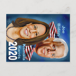 Biden Harris briefkaart
