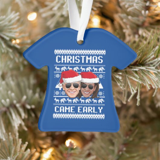 BIDEN HARRIS: CHRISTMAS KWAM VROEG ORNAMENT (Boom)