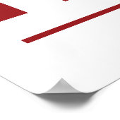 BIDEN/HARRIS Crimson & Blue Theme Poster (Hoek)