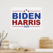 BIDEN/HARRIS Crimson & Blue Theme Poster (Keuken)