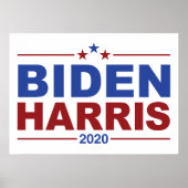 BIDEN/HARRIS Crimson & Blue Theme Poster (Voorkant)