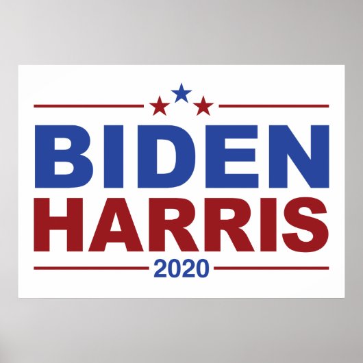 BIDEN/HARRIS Crimson & Blue Theme Poster (Voorkant)