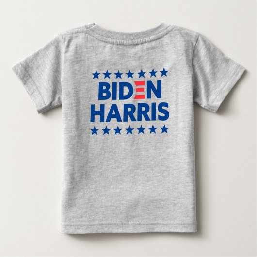 Biden Harris Election Support Blue Stars Grey (Achterkant)