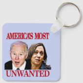 Biden Harris Funny America's meest ongewenste verw Sleutelhanger (Achterkant)