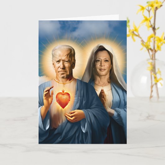 Biden Harris Gebedsdevotie Kaart (Gele Bloem)