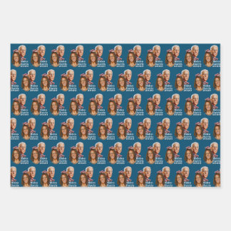 Biden Harris Gift Wrap Inpakpapier Vel