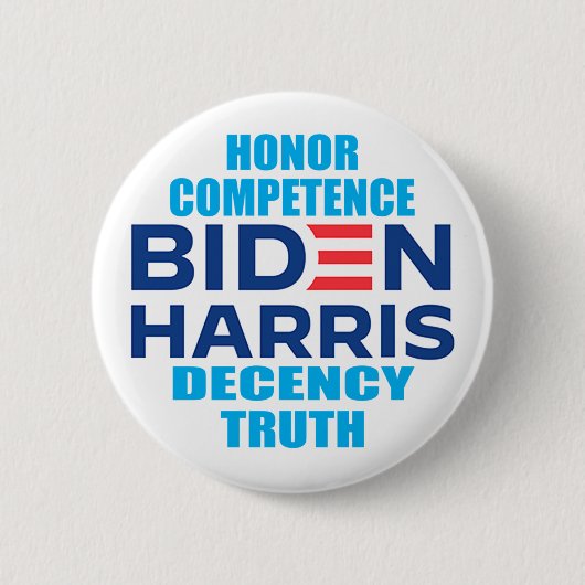 Biden Harris Honor Ronde Button 5,7 Cm (Voorkant)