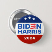 Biden Harris in 2024 voor de presidentsverkiezinge Ronde Button 5,7 Cm (Voorkant /achterkant)