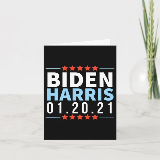 Biden Harris Inaugur van de verkiezingsoverwinning Kaart (Voorkant)