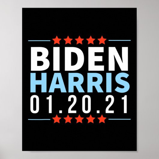Biden Harris Inaugur van de verkiezingsoverwinning Poster (Voorkant)