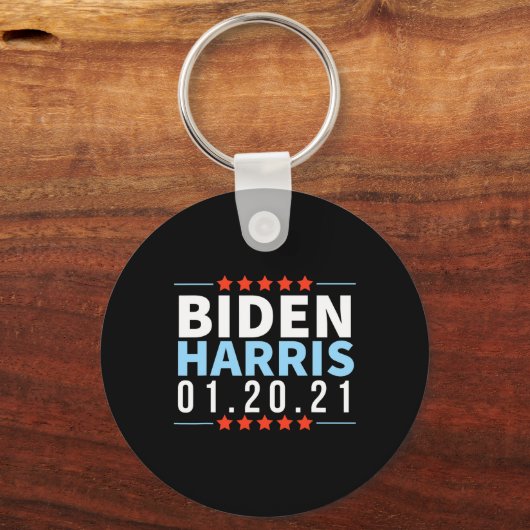 Biden Harris Inaugur van de verkiezingsoverwinning Sleutelhanger (Voorkant)