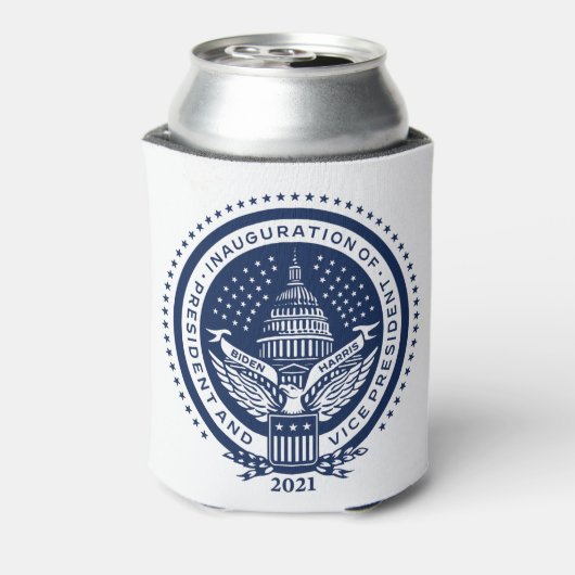 Biden Harris Inaugural Logo Inauguration Day 2021 Blikjeskoeler (Blikje Achterkant)