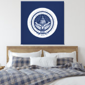 Biden Harris Inaugural Logo Inauguration Day 2021 Canvas Afdruk (Insitu (Slaapkamer))