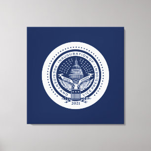 Biden Harris Inaugural Logo Inauguration Day 2021 Canvas Afdruk