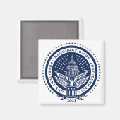 Biden Harris Inaugural Logo Inauguration Day 2021 Magneet (Voorkant / Achterkant)