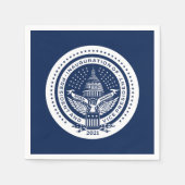 Biden Harris Inaugural Logo Inauguration Day Blue Servet (Voorkant)