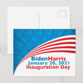 Biden Harris Inauguration Day American Flag Briefkaart (Voorkant / Achterkant)