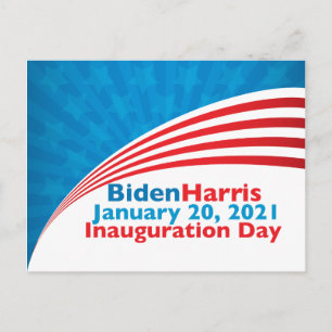 Biden Harris Inauguration Day American Flag Briefkaart