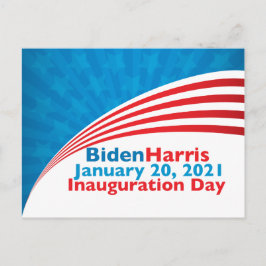 Biden Harris Inauguration Day American Flag Briefkaart