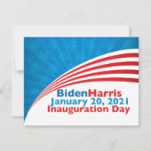 Biden Harris Inauguration Day American Flag Kaart (Voorkant)