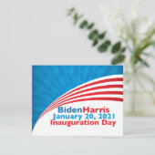 Biden Harris Inauguration Day American Flag Kaart (Staand voorkant)
