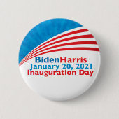Biden Harris Inauguration Day American Flag Ronde Button 5,7 Cm (Voorkant)