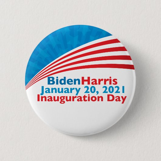 Biden Harris Inauguration Day American Flag Ronde Button 5,7 Cm (Voorkant)