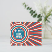 Biden Harris Inauguration Day Celebration Briefkaart (Staand voorkant)