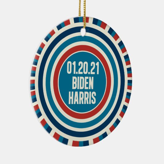 Biden Harris Inauguration Day Keepslag Keramisch Ornament (Rechts)