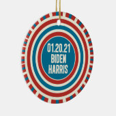 Biden Harris Inauguration Day Politieke Keepslag Keramisch Ornament (Rechts)
