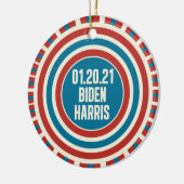 Biden Harris Inauguration Day Politieke Keepslag Keramisch Ornament (Links)