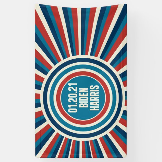 Biden Harris Inauguration Day Red White Blue Spandoek (Verticaal)