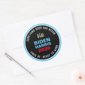 BIDEN HARRIS is iets goeds begonnen Ronde Sticker (Envelop)