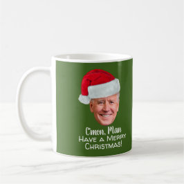 Biden Harris - Joe Santa Hat - C'mon Man Koffiemok