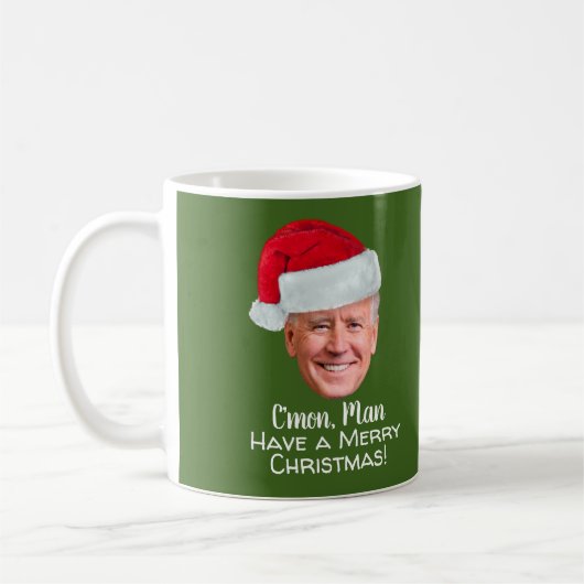 Biden Harris - Joe Santa Hat - C'mon Man Koffiemok (Links)