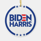 Biden Harris Keramisch Ornament (Voorkant)