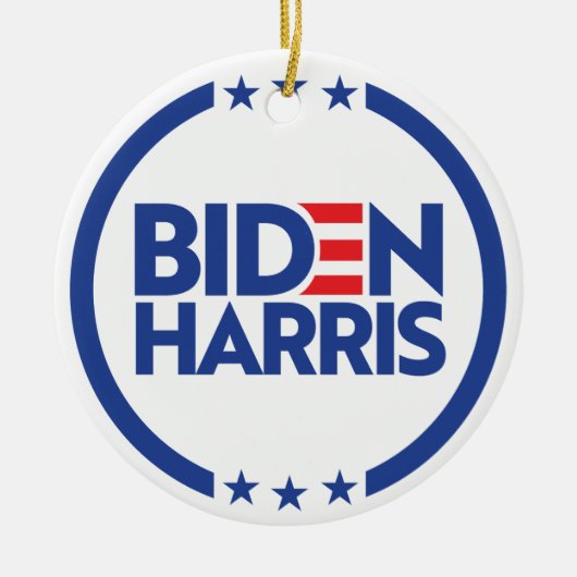 Biden Harris Keramisch Ornament (Voorkant)
