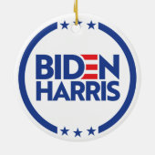Biden Harris Keramisch Ornament (Achterkant)