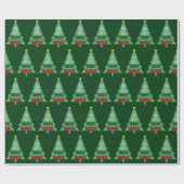 Biden Harris kerstboom Decf the Halls Cadeaupapier (Vlak)