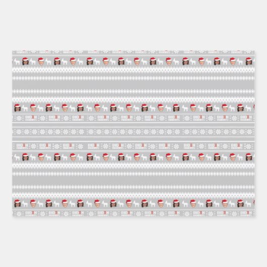 Biden Harris Kerstmis Inpakpapier Vel (Voorkant)