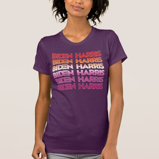 Biden Harris Lesbische Pride T-Shirt (Voorkant)
