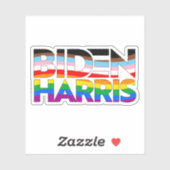 Biden Harris LGBTQ+ trots Sticker (Vel)